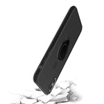 Husa Apple iPhone X Armor Ring cu inel magnetic Negru