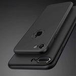 Set Husa si Folie de Protectie, Flippy, Compatibila cu Apple iPhone X, Full Cover 360°, Plastic + Sticla, Negru