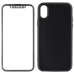 Husa Apple iPhone X Full Silicone 360 Negru + Folie de protectie