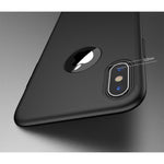 Husa Apple iPhone X IPAKY Full Cover 360 Negru + Folie Cadou