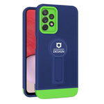 Husa Armor Design cu Stand pentru Apple iPhone 11 Pro Max, Albastru/Verde, Suport Auto Magnetic, Wireless Charge,