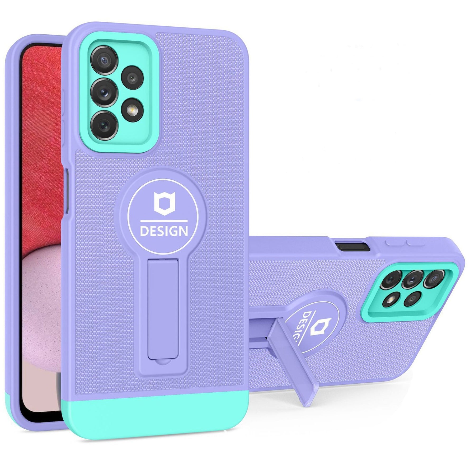 Husa Armor Design cu Stand pentru Apple iPhone 11 Pro Max, Mov/Albastru, Suport Auto Magnetic, Wireless Charge,