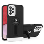 Husa Armor Design cu Stand pentru Apple iPhone 7/8G/SE2, Negru/Alb, Suport Auto Magnetic, Wireless Charge, Protectie