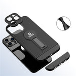 Husa Armor Design cu Stand pentru Apple iPhone 7/8G/SE2, Negru, Suport Auto Magnetic, Wireless Charge, Protectie