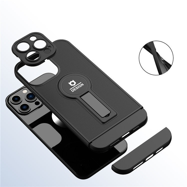 Husa Armor Design cu Stand pentru Apple iPhone 7/8G/SE2, Negru, Suport Auto Magnetic, Wireless Charge, Protectie