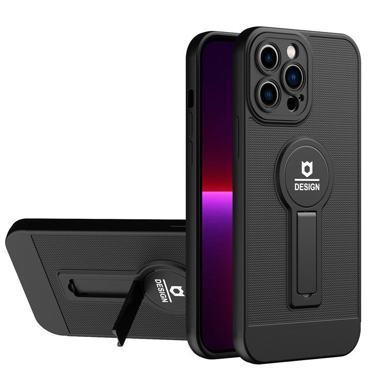 Husa Armor Design cu Stand pentru Apple iPhone X/XS Max, Negru, Suport Auto Magnetic, Wireless Charge, Protectie