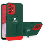 Husa Armor Design cu Stand pentru Apple iPhone X/XS Max, Verde/Rosu, Suport Auto Magnetic, Wireless Charge, Protectie