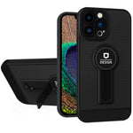 Husa Armor Design cu Stand pentru Samsung Galaxy A03, Negru, Suport Auto Magnetic, Wireless Charge, Protectie Antisoc,