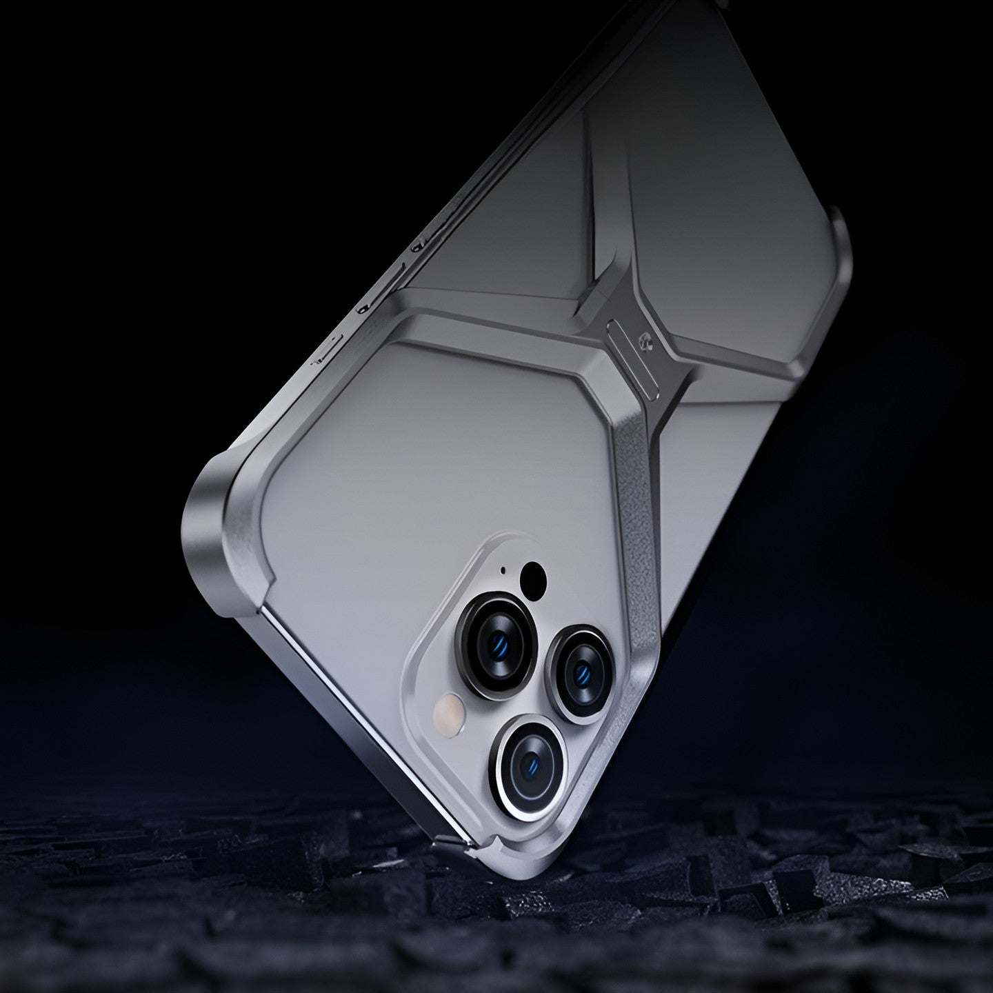 Husa Armor X Compatibila cu iPhone 15, Flippy, Aliaj de Aluminiu, Antisoc, Antizgarieturi, Impermeabila, Margini cu 2