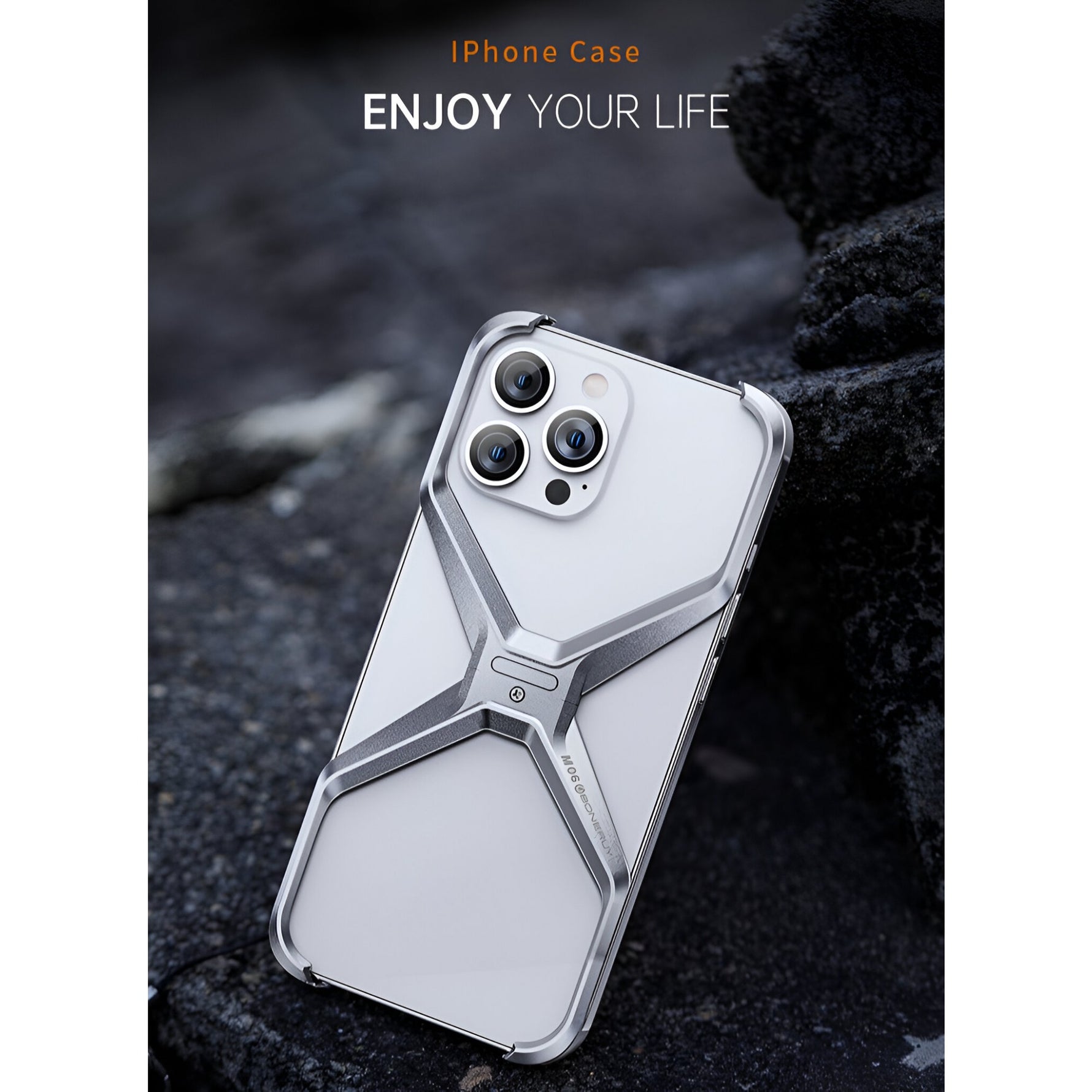 Husa Armor X Compatibila cu iPhone 15, Flippy, Aliaj de Aluminiu, Antisoc, Antizgarieturi, Impermeabila, Margini cu 2