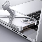 Husa Armor X Compatibila cu iPhone 15, Flippy, Aliaj de Aluminiu, Antisoc, Antizgarieturi, Impermeabila, Margini cu 2