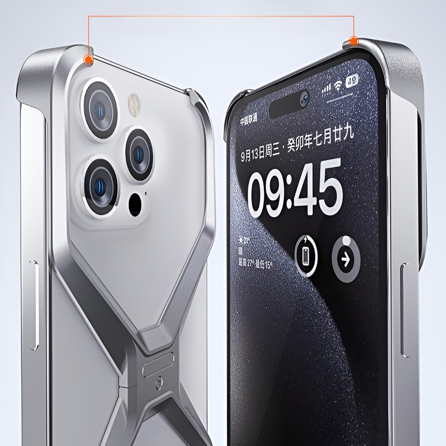 Husa Armor X Compatibila cu iPhone 15 Pro, Flippy, Aliaj de Aluminiu, Antisoc, Antizgarieturi, Impermeabila, Margini cu