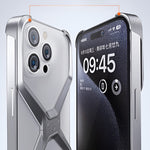 Husa Armor X Compatibila cu iPhone 15 Pro Max, Flippy, Aliaj de Aluminiu, Antisoc, Antizgarieturi, Impermeabila,