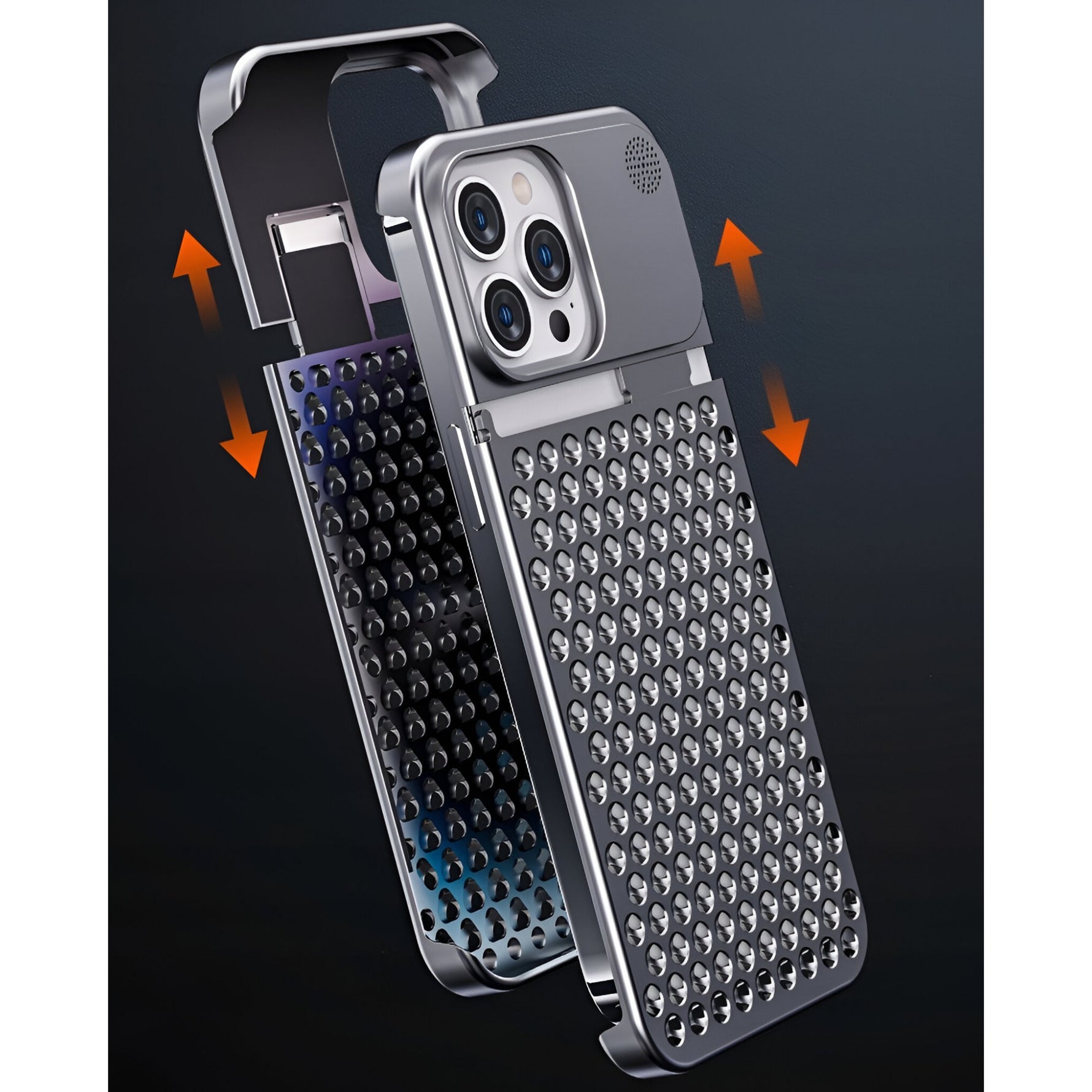 Husa Aromaterapia Compatibila cu iPhone 15 Pro, Flippy, Antisoc, Antizgariere, Protectie Camera si Supraincalzire, din
