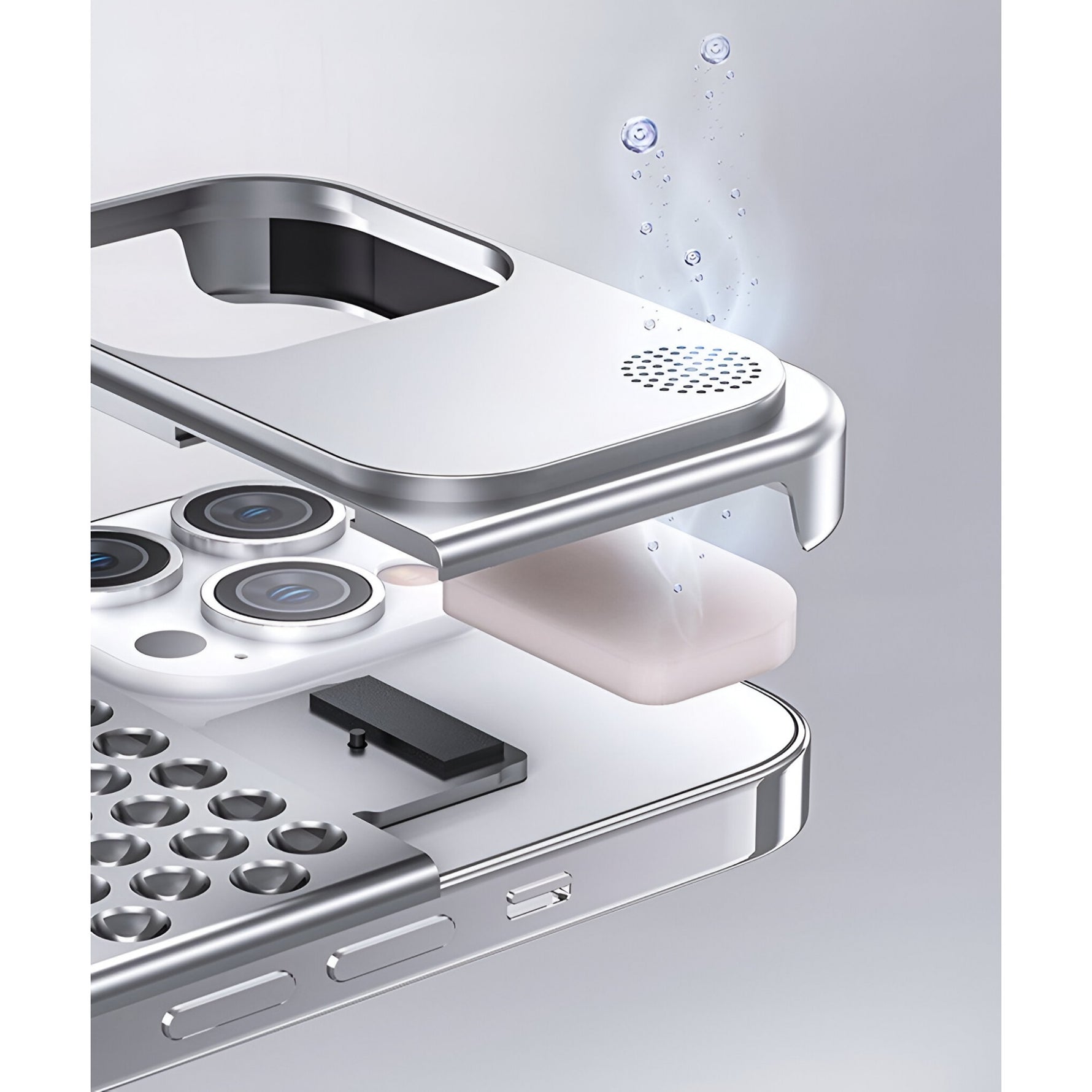 Husa Aromaterapia Compatibila cu iPhone 15 Pro Max, Flippy, Antisoc, Antizgariere, Protectie Camera si Supraincalzire,