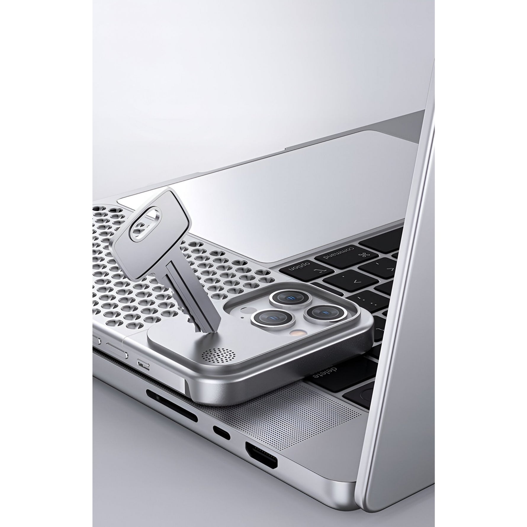 Husa Aromaterapia Compatibila cu iPhone 15 Pro Max, Flippy, Antisoc, Antizgariere, Protectie Camera si Supraincalzire,
