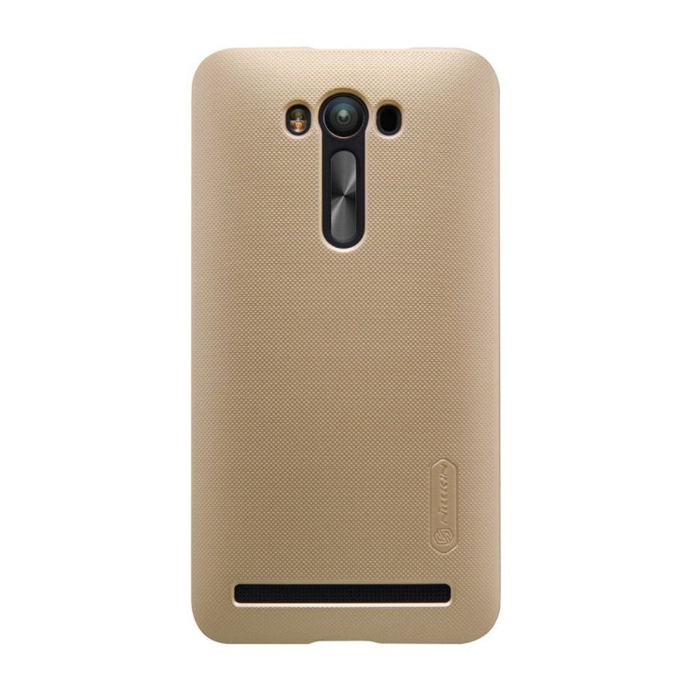 Husa Asus Zenfone 2 ZE500CL Nillkin Frosted Shield Auriu + Folie de protectie