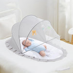Husa Anti-Tantari, Flippy, Pliabila, Protectie 360 Grade, 0-1 An, 60 x 55 x 5 cm, Gri