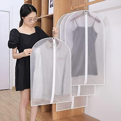 Set 5 Huse de Depozitare cu Fermoar, Flippy, pentru Haine, de Protectie, pentru Voiaj, Netesut, Rezistent la Praf,