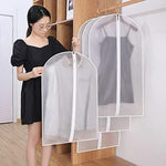 Set 5 Huse de Depozitare cu Fermoar, Flippy, pentru Haine, de Protectie, pentru Voiaj, Netesut, Rezistent la Praf,