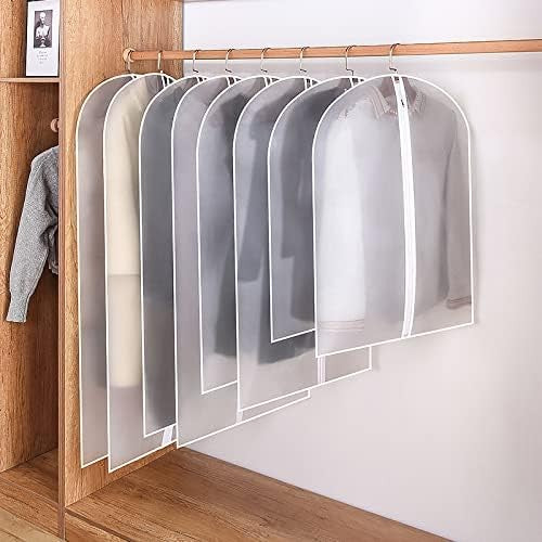 Set 5 Huse de Depozitare cu Fermoar, Flippy, pentru Haine, de Protectie, pentru Voiaj, Netesut, Rezistent la Praf,