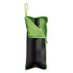 Husa Depozitare Umbrela, Flippy, Impermeabila, Interior Microfibra, cu Fermoar, 28 x 12 cm, Negru/Verde
