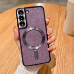 Husa de Protectie 2 in 1, Flippy, Husa pentru Samsung Galaxy S24+, Glitter Chrome Magsafe, din TPU, Magnetica, cu