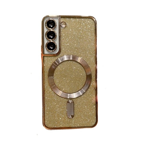 Husa de Protectie 2 in 1, Flippy, Husa pentru Samsung Galaxy S24, Glitter Chrome Magsafe, din TPU, Magnetica, cu