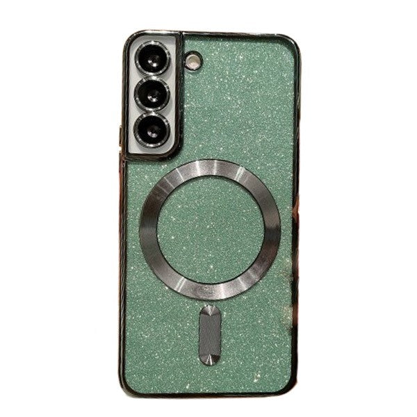 Husa de Protectie 2 in 1, Flippy, Husa pentru Samsung Galaxy S24 Ultra, Glitter Chrome Magsafe, din TPU, Magnetica, cu