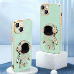 Husa de Protectie TPU 2in1, Flippy, pentru Apple iPhone 14, Astronaut cu Suport, Antisoc, Rezistenta la Impact,