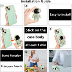 Husa de Protectie TPU 2in1, Flippy, pentru Apple iPhone 14, Astronaut cu Suport, Antisoc, Rezistenta la Impact,
