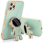 Husa de Protectie TPU 2in1, Flippy, pentru Apple iPhone 15 Pro, Astronaut cu Suport, Antisoc, Rezistenta la Impact,