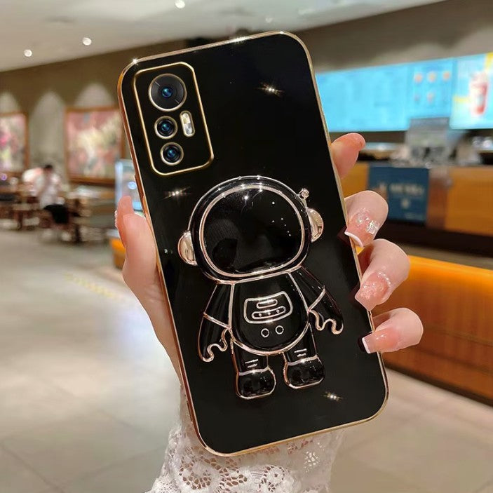 Husa de Protectie 2 in 1, Flippy, Husa de Protectie pentru Honor 70, Model Astronaut, Husa cu Suport, din TPU, Negru