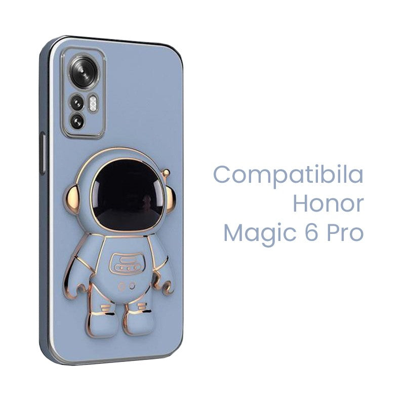 Husa de Protectie 2 in 1, Flippy, Husa de Protectie pentru Honor Magic 6 Pro, Model Astronaut cu Suport, din TPU,