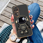 Husa Telefon 2in1, Flippy, Compatibila Huawei P50 Pro, Carcasa TPU cu Suport Inclus Tip Astronaut, Protectie Camere,