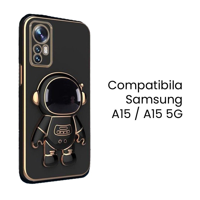 Husa de Protectie 2 in 1, Flippy, Husa de Protectie pentru Samsung Galaxy A15/A15 5G, Model Astronaut cu Suport, din