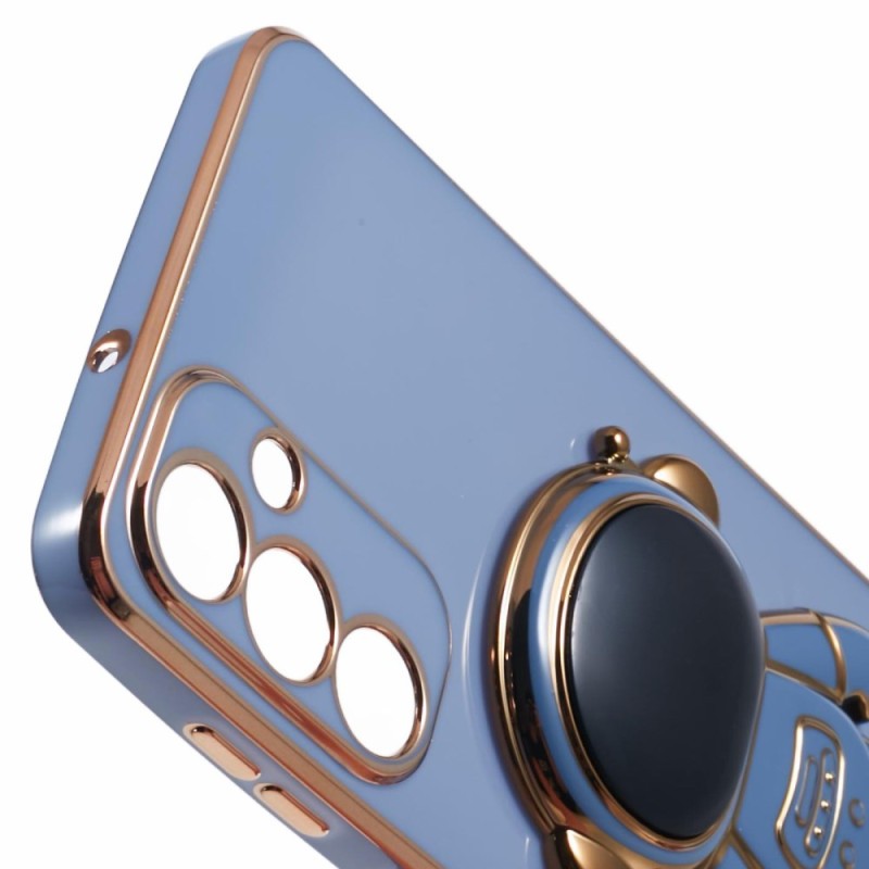 Husa Telefon 2in1, Flippy, Compatibila Samsung Galaxy S23, Carcasa TPU cu Suport Inclus Tip Astronaut, Protectie