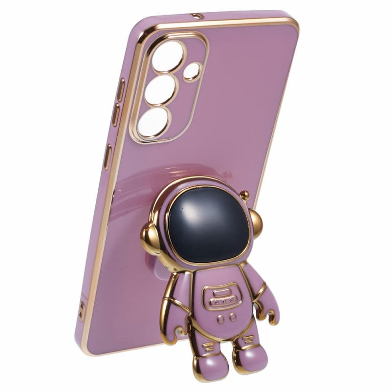 Husa Telefon 2in1, Flippy, Compatibila Samsung Galaxy S23, Carcasa TPU cu Suport Inclus Tip Astronaut, Protectie
