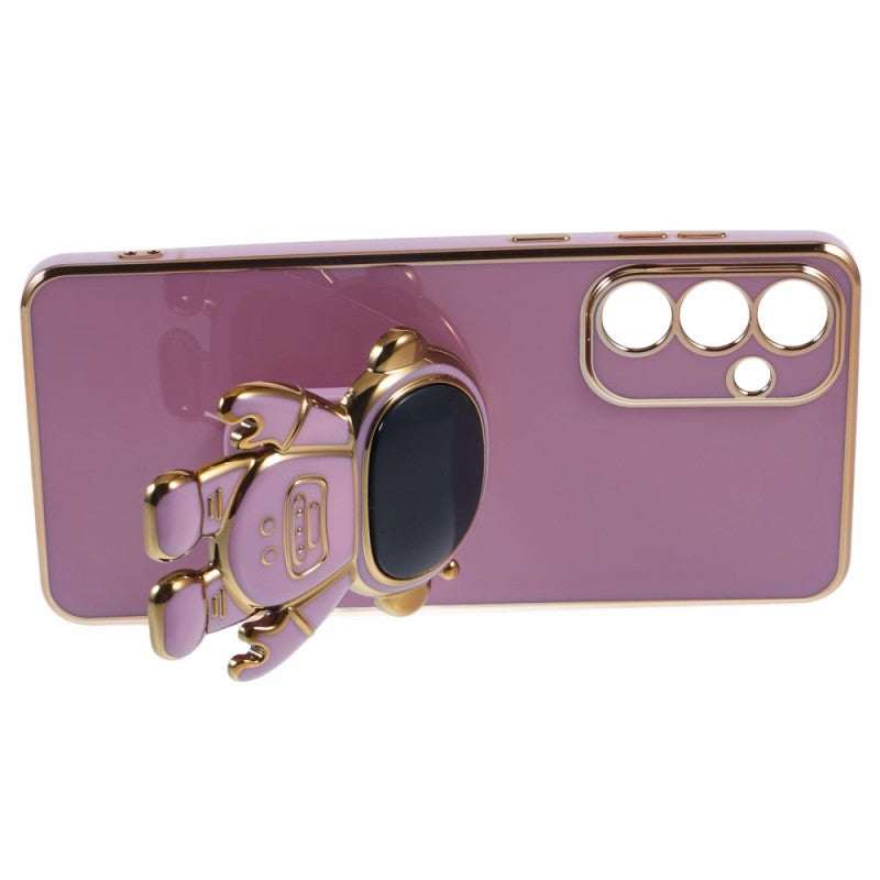 Husa Telefon 2in1, Flippy, Compatibila Samsung Galaxy S24, Carcasa TPU cu Suport Inclus Tip Astronaut, Protectie
