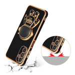 Husa Telefon 2in1, Flippy, Compatibila Samsung Galaxy S24, Carcasa TPU cu Suport Inclus Tip Astronaut, Protectie