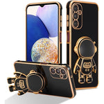 Husa Telefon 2in1, Flippy, Compatibila Samsung Galaxy S24, Carcasa TPU cu Suport Inclus Tip Astronaut, Protectie