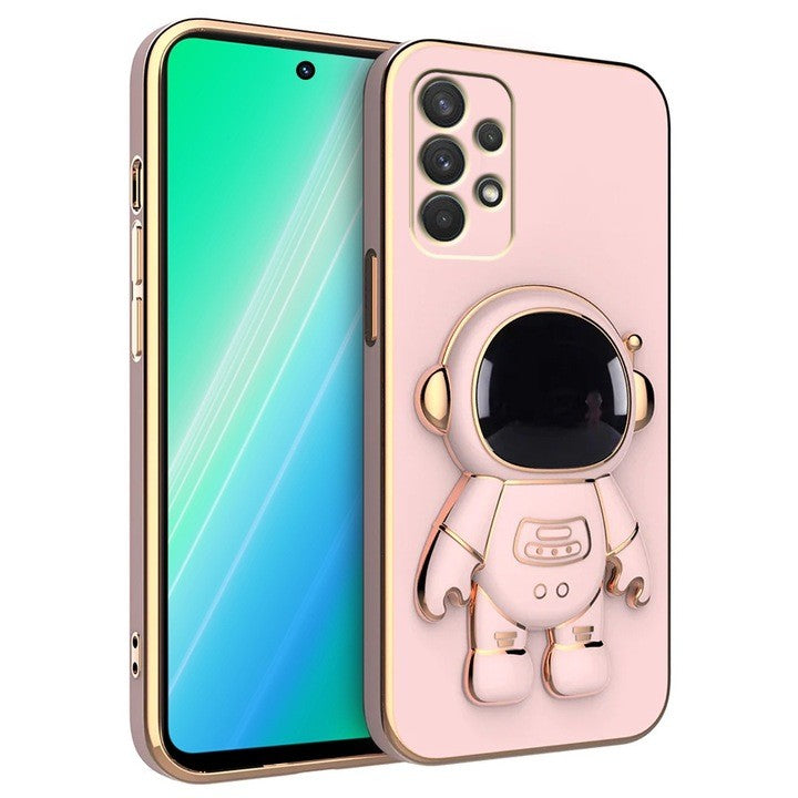 Husa Telefon 2in1, Flippy, Compatibila Samsung Galaxy S24, Carcasa TPU cu Suport Inclus Tip Astronaut, Protectie