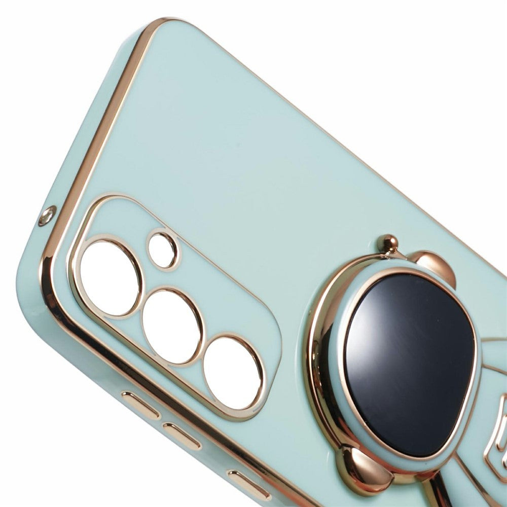 Husa Telefon 2in1, Flippy, Compatibila Samsung Galaxy S24, Carcasa TPU cu Suport Inclus Tip Astronaut, Protectie