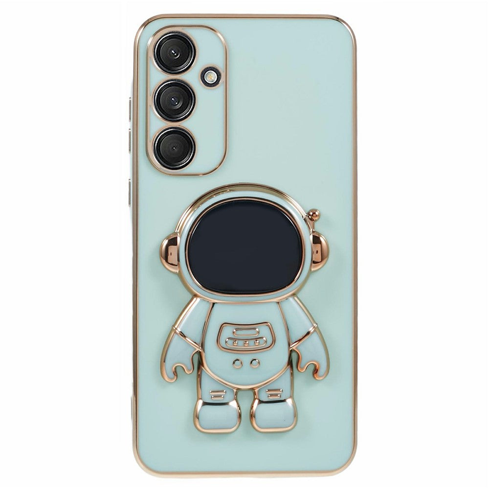 Husa Telefon 2in1, Flippy, Compatibila Samsung Galaxy S24, Carcasa TPU cu Suport Inclus Tip Astronaut, Protectie