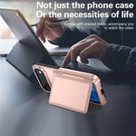 Husa de Protectie compatibila Apple iPhone 17 Air, Flippy, Compartiment pentru Carduri, Anti-alunecare, Protectie PC,