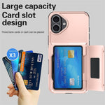 Husa de Protectie compatibila Apple iPhone 17, Flippy, Compartiment pentru Carduri, Anti-alunecare, Protectie PC,
