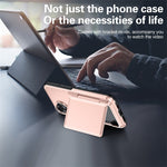 Husa de Protectie compatibila Apple iPhone 17, Flippy, Compartiment pentru Carduri, Anti-alunecare, Protectie PC,