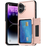 Husa de Protectie compatibila Apple iPhone 17, Flippy, Compartiment pentru Carduri, Anti-alunecare, Protectie PC,