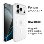 Husa de Protectie compatibila Apple iPhone 17, Flippy, Magnetica Ultra-subtire, Anti-alunecare, Protectie PC,
