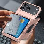 Husa de Protectie compatibila Apple iPhone 17 Pro, Flippy, Compartiment pentru Carduri, Anti-alunecare, Protectie PC,